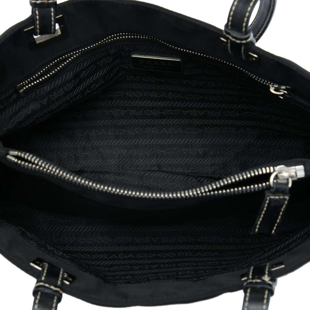 Prada Tessuto Tote Black Very good - Model View