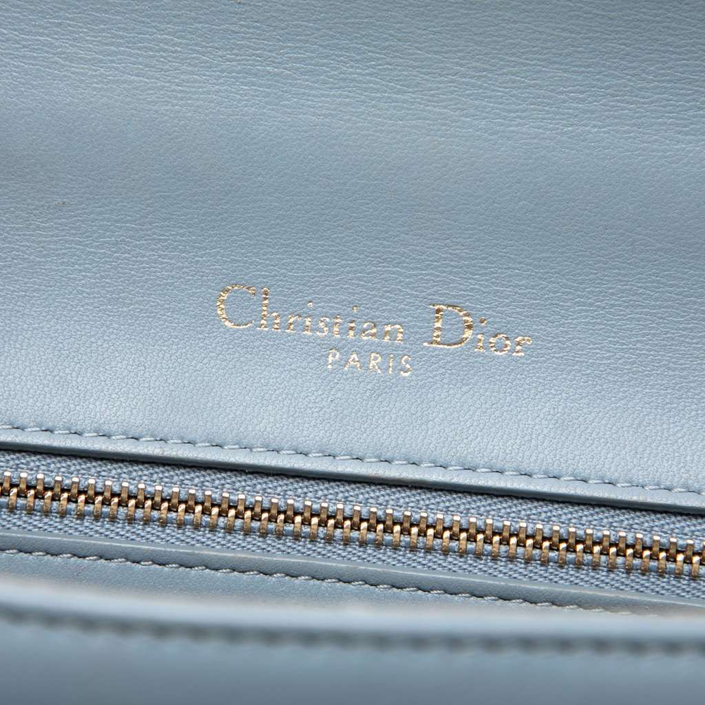 Dior Small Studded Calfskin Diorama Crossbody Blue Leather Very good condition - Box View