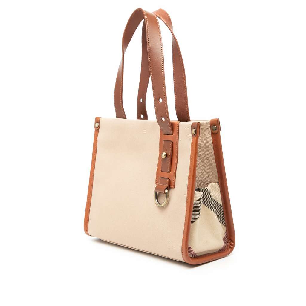 Burberry Canvas Tote Beige Very good - Back View