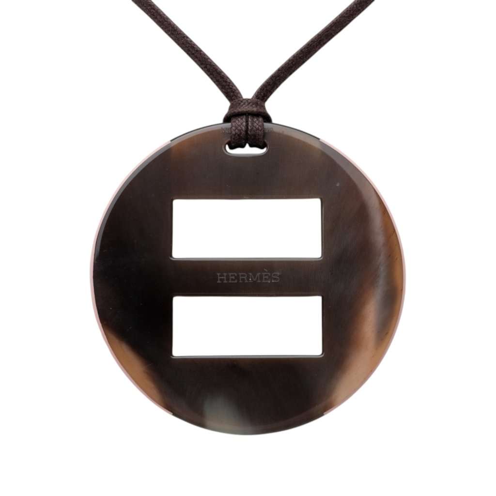 Hermès Buffalo Horn Opus Pendant Necklace Pink Very good - Inside View