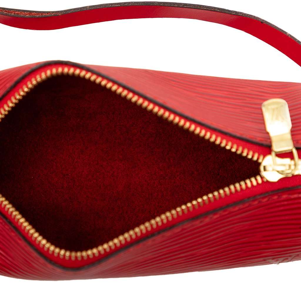 Louis Vuitton Epi Pochette Papillon Red Leather Good condition - Model View