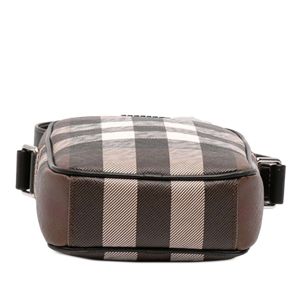 Burberry Giant Check E-Canvas Vertical Paddy Crossbody Brown Very good condition - Inside View