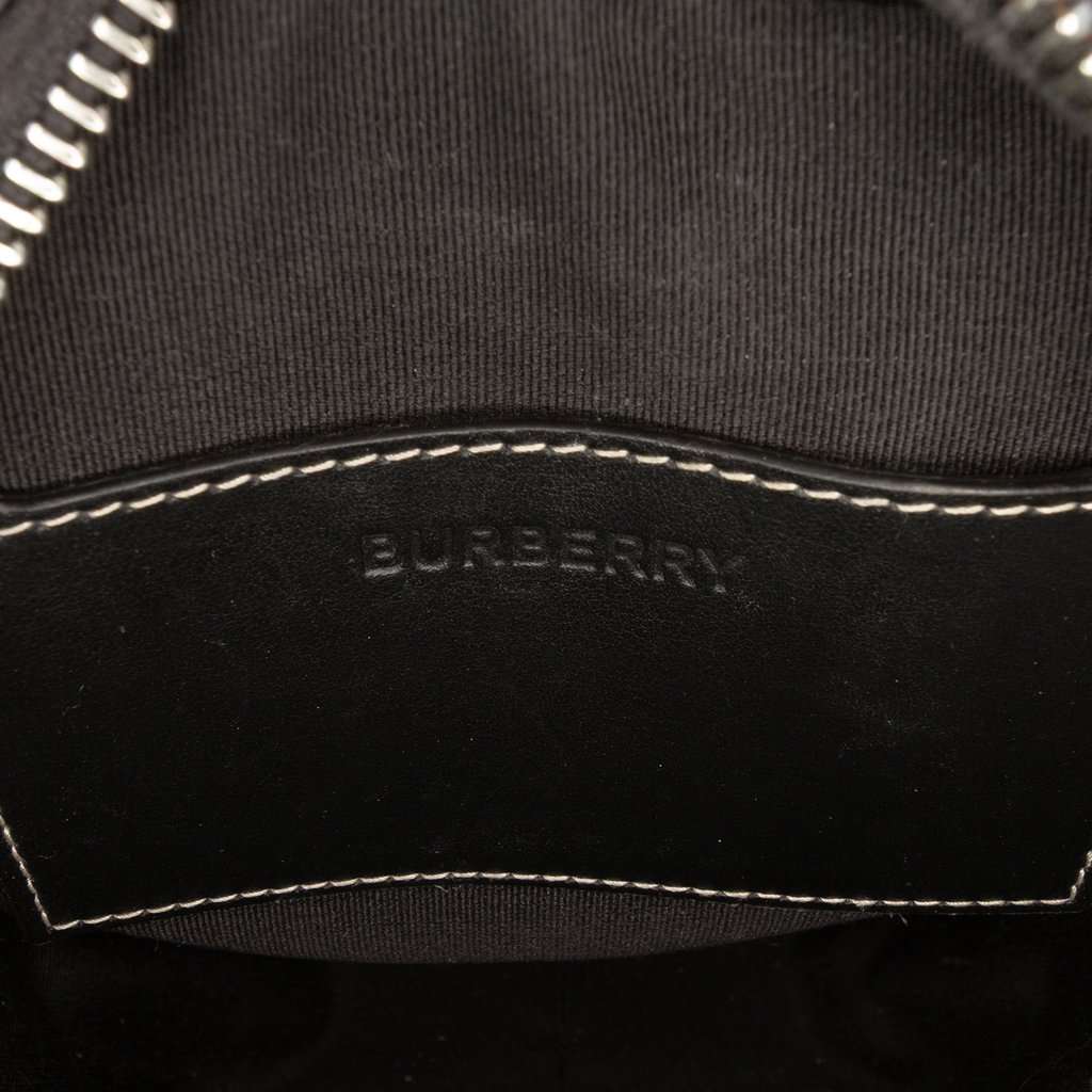 Burberry Giant Check E-Canvas Vertical Paddy Crossbody Brown Very good condition - Box View