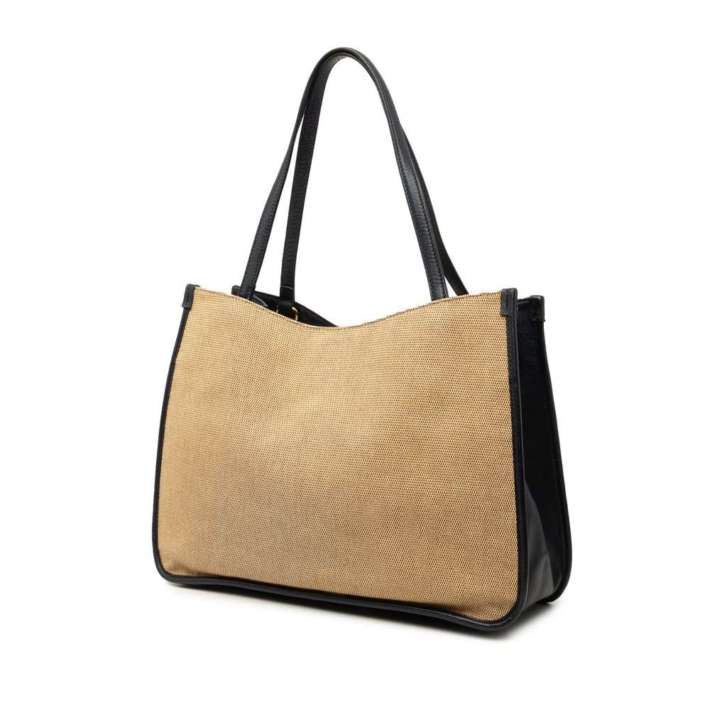Gucci Medium Canvas Horsebit 1955 Tote Beige Very good - Back View