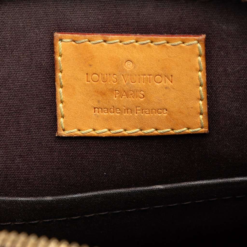 Louis Vuitton Monogram Vernis Alma BB Purple Leather Very good condition - Box View