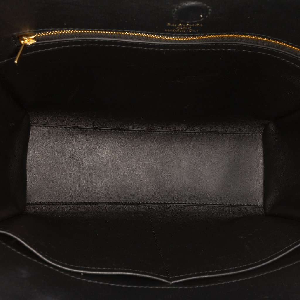 Balenciaga Mini Smooth Calfskin Hampton Carry All Satchel Black Leather Very good condition - Model View