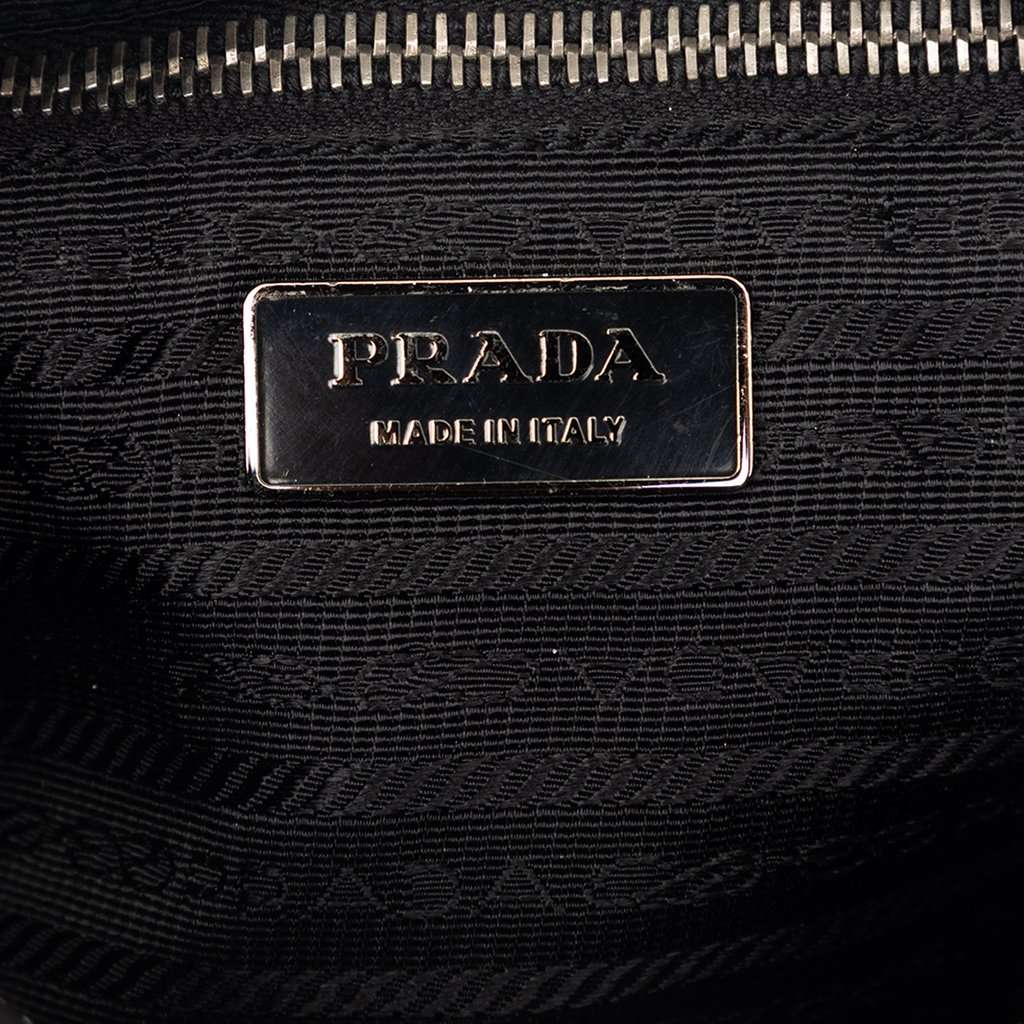Prada Tessuto Stampato Satchel Brown Very good condition - Box View