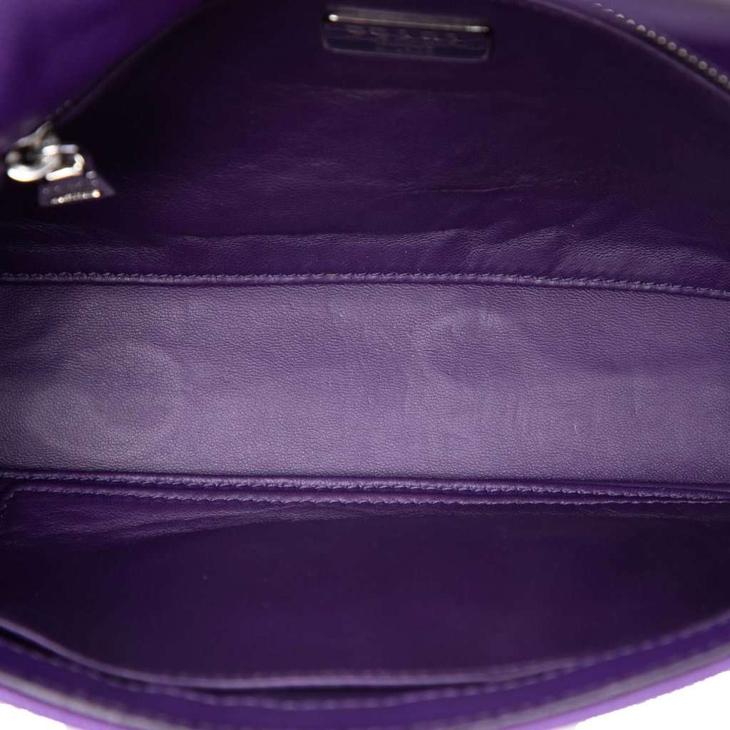 Prada Saffiano Sound Lock Crossbody Purple Leather Very good condition - Model View