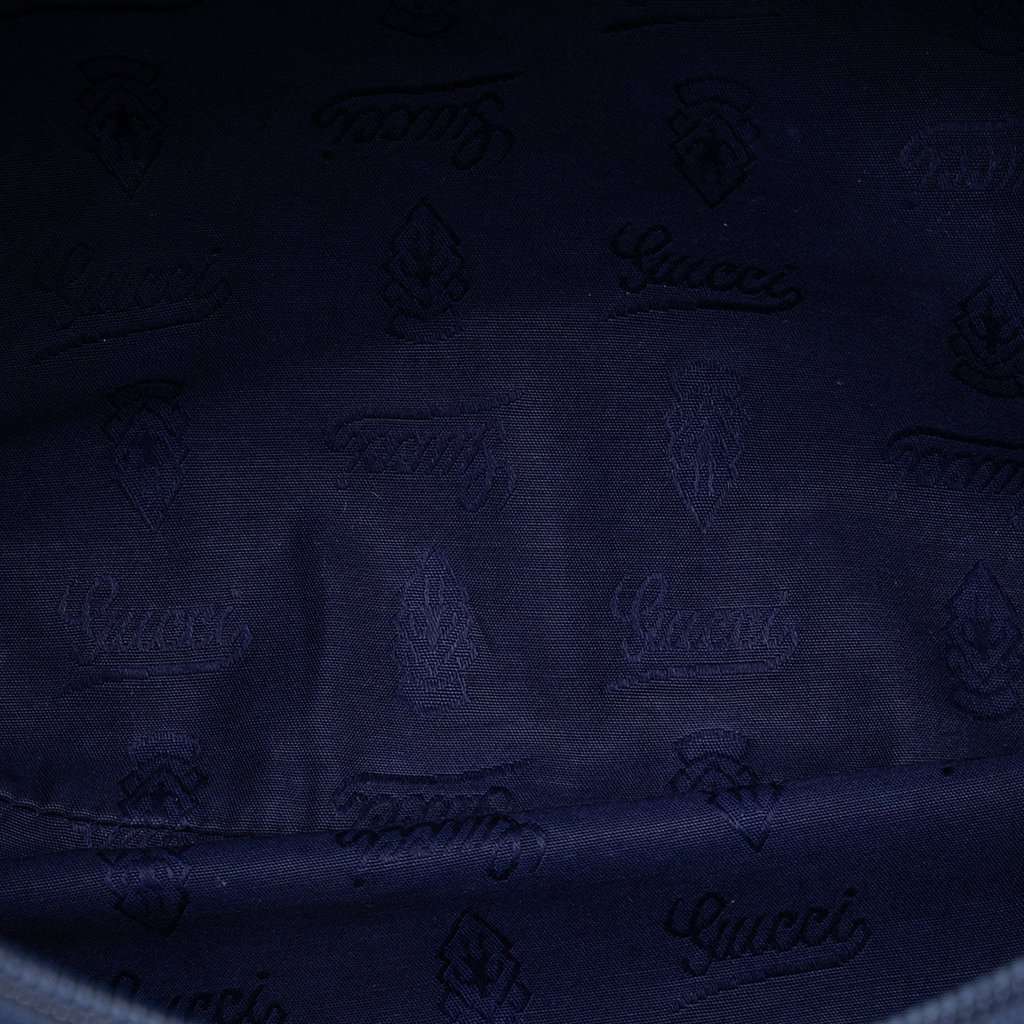 Gucci GG Crystal Hysteria Crest Hobo Blue Very good condition - Model View