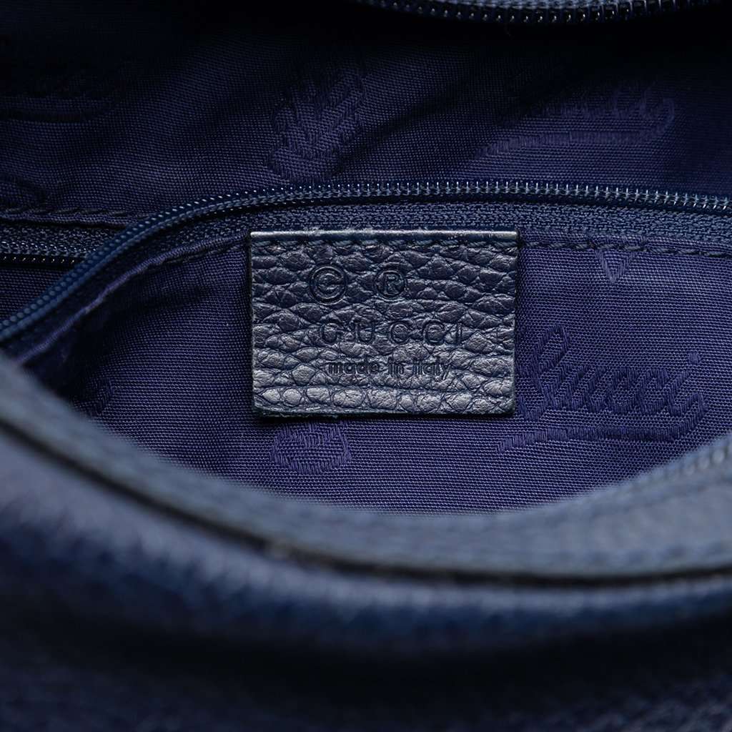 Gucci GG Crystal Hysteria Crest Hobo Blue Very good condition - Box View