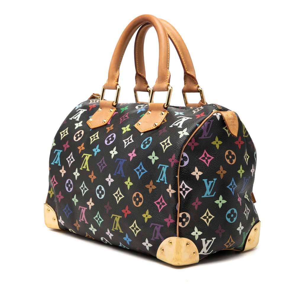 Louis Vuitton Monogram Multicolore Speedy 30 Black Very good - Back View