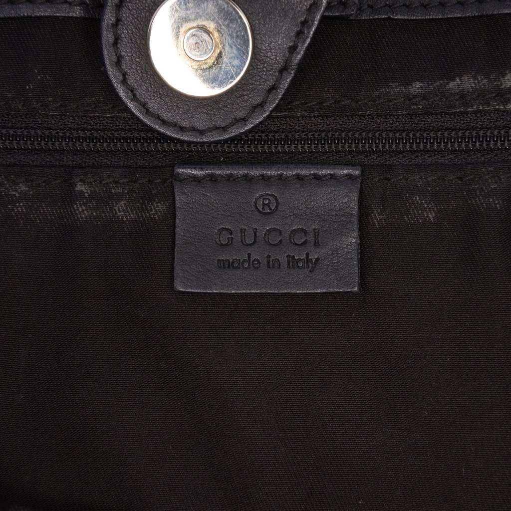 Gucci GG Canvas Abbey D Ring Handbag Black Good condition - Box View