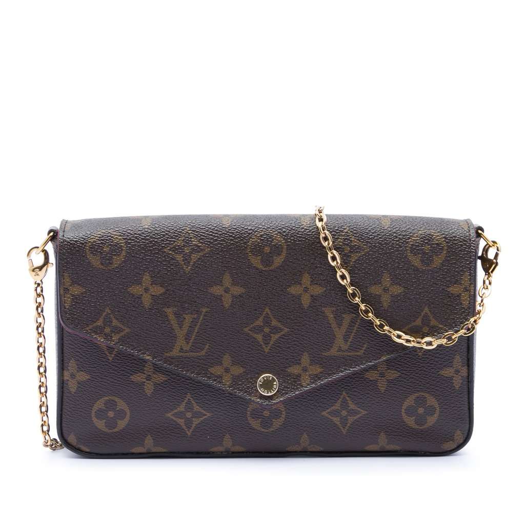 Louis Vuitton Monogram Pochette Felicie Brown Very good condition - Front View