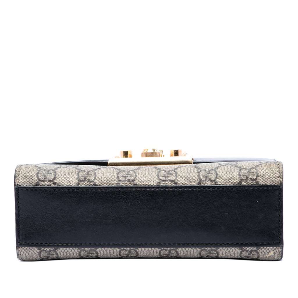 Gucci Small GG Supreme Padlock Crossbody Beige Very good - Inside View