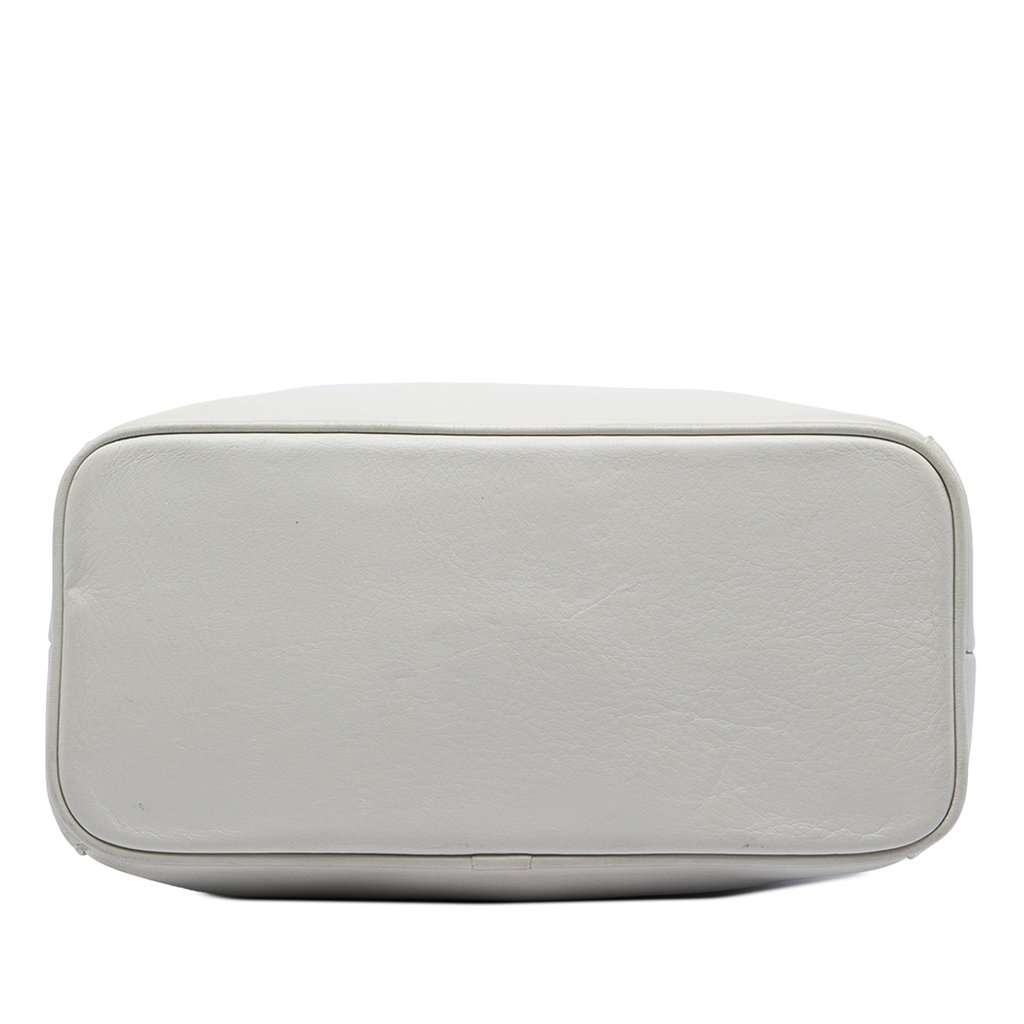 Balenciaga Soft Leather Shopper Tote White Leather Very good - Inside View