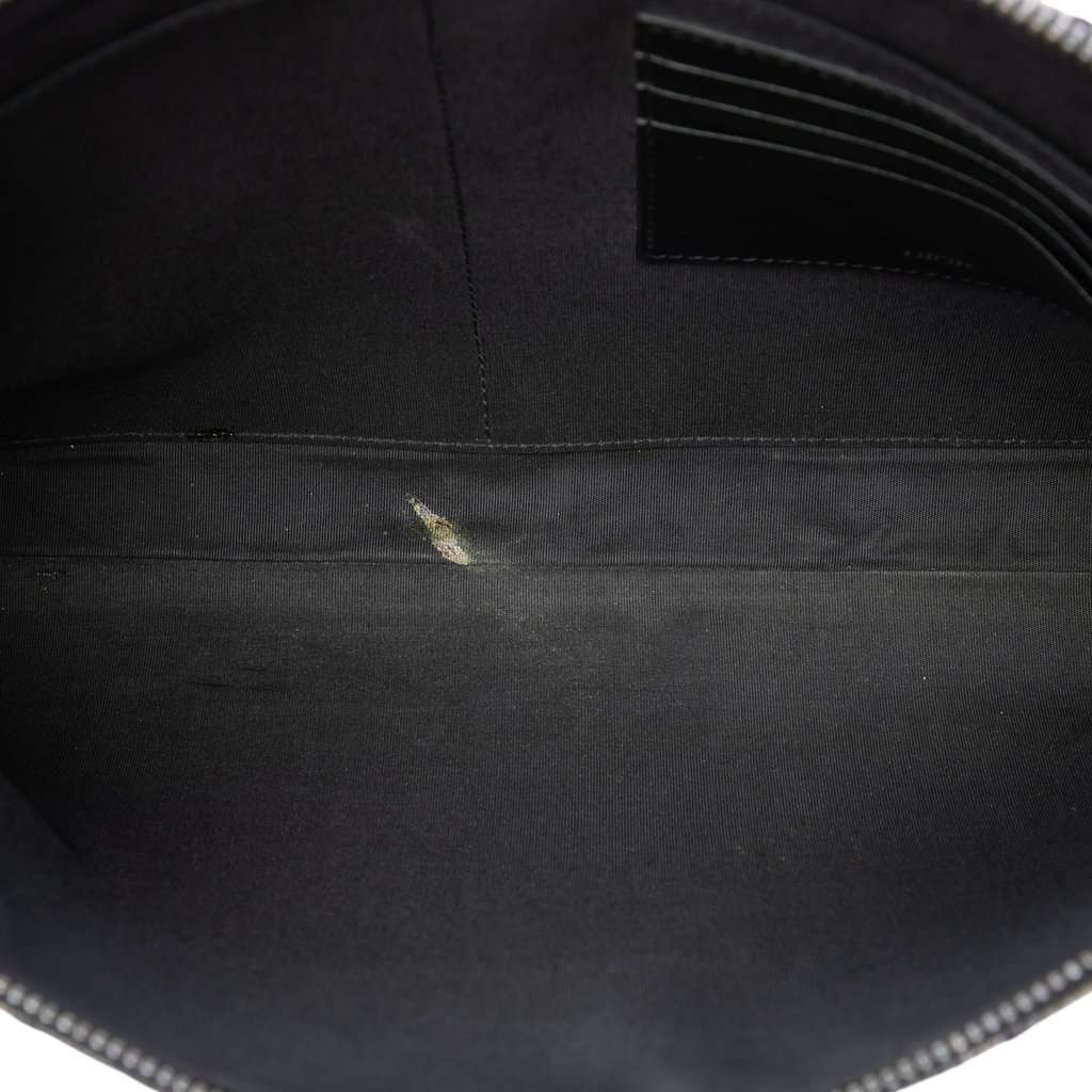 Dior Oblique Canvas A4 Zipped Pouch Black Very good condition - Model View