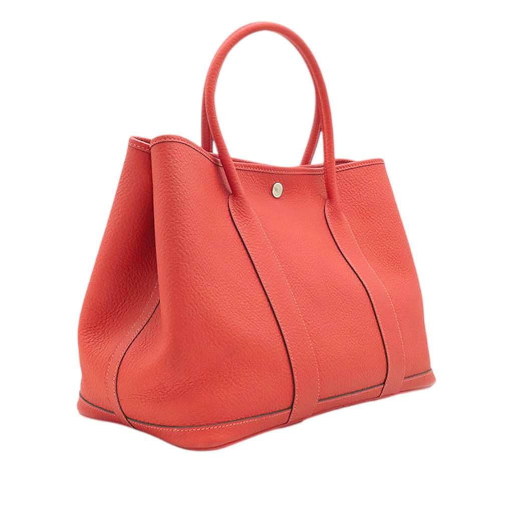 Hermès Negonda Garden Party 36 Red Leather Very good - Back View