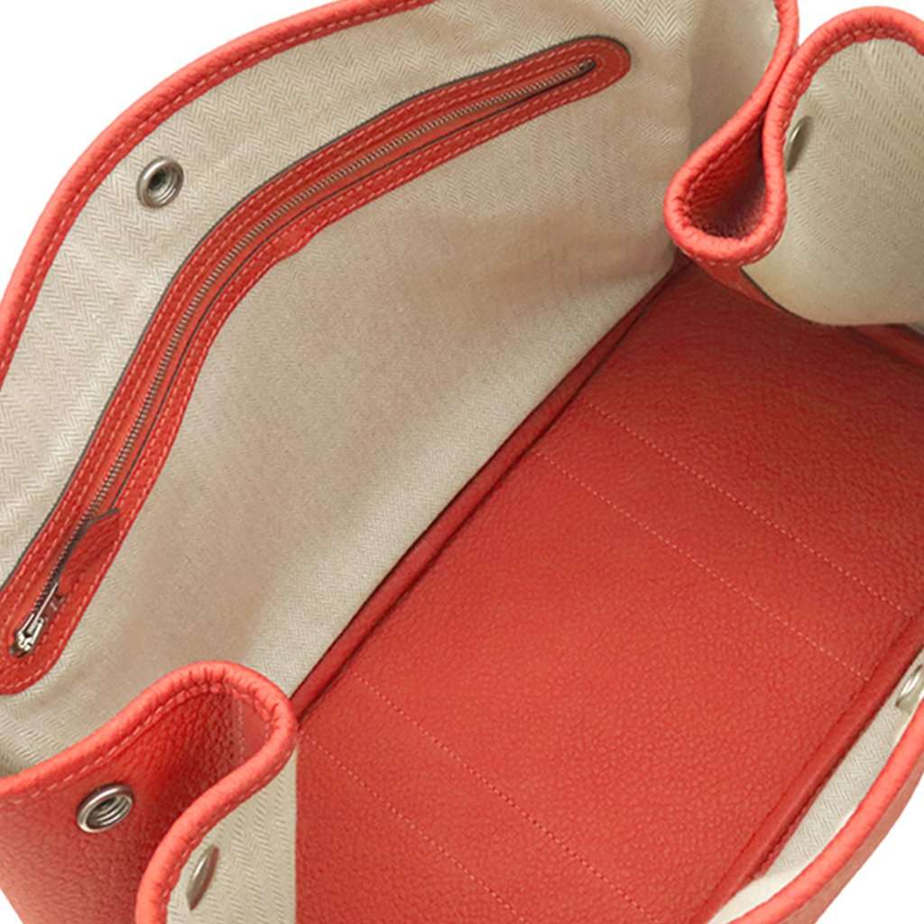 Hermès Negonda Garden Party 36 Red Leather Very good - Model View