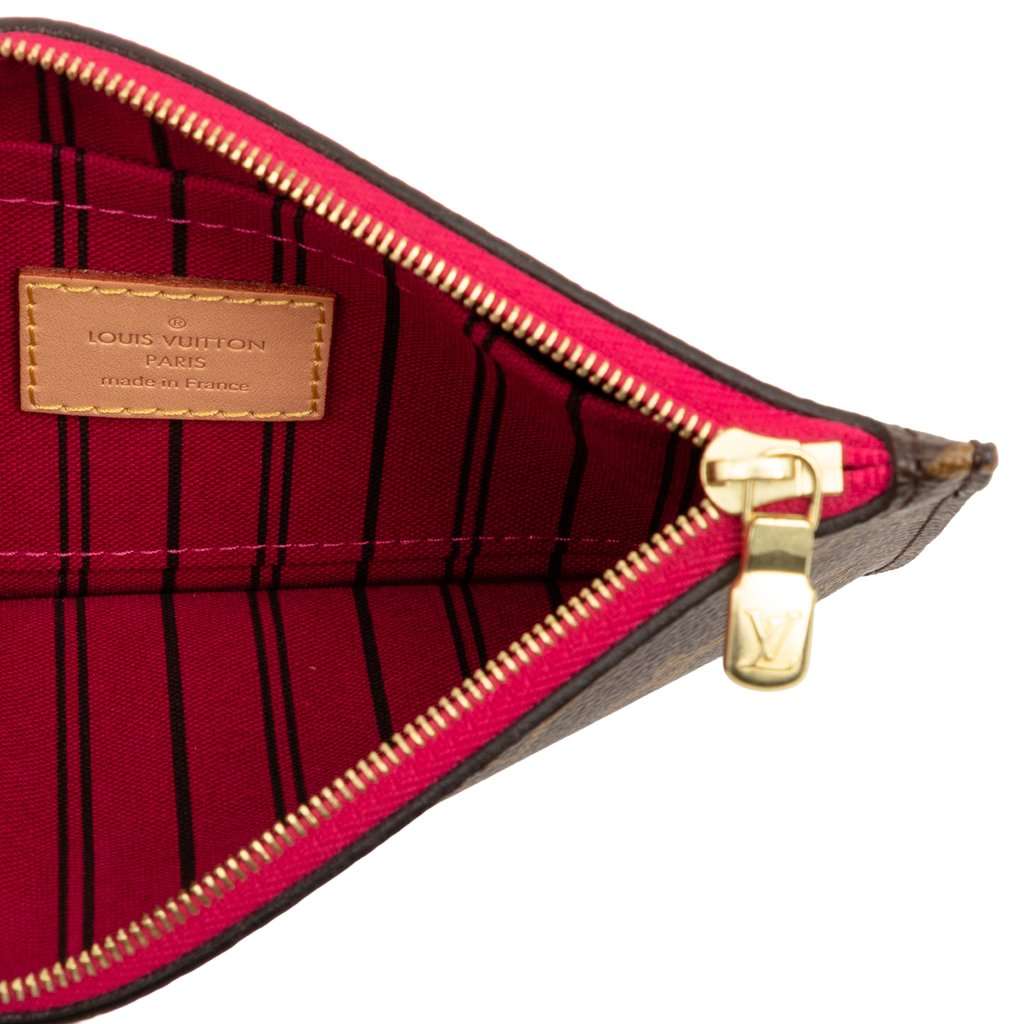 Louis Vuitton Monogram Neverfull Pochette PM Brown Very good - Model View