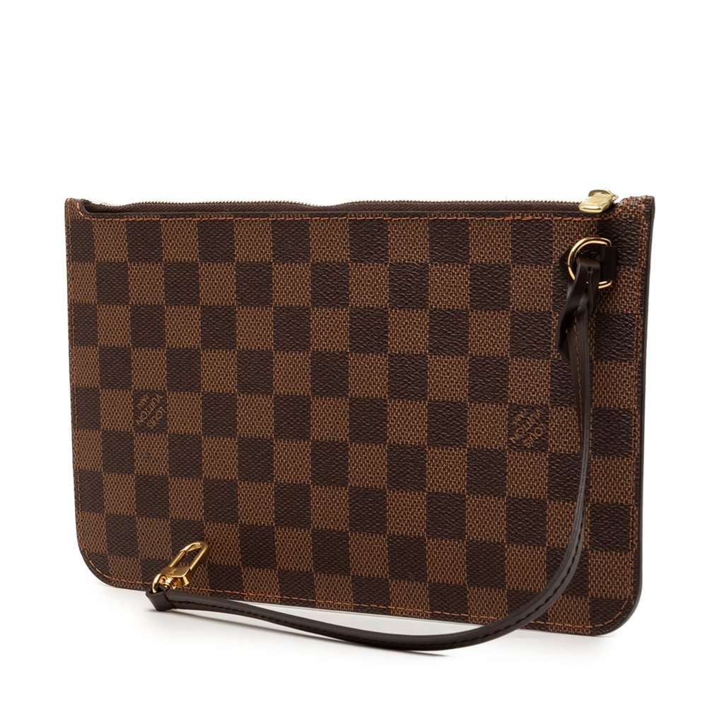 Louis Vuitton Damier Ebene Neverfull Pochette Brown Very good condition - Back View