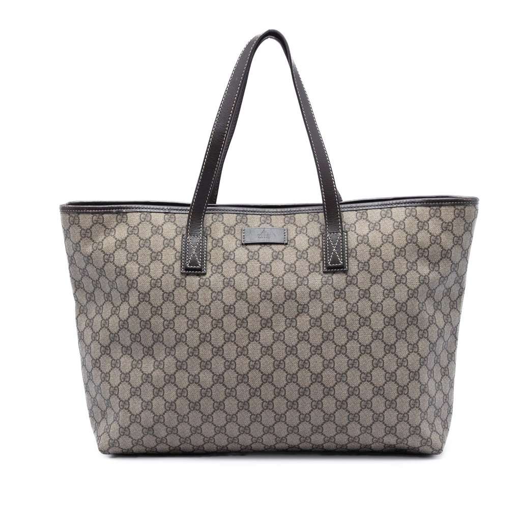 Gucci Large GG Supreme Tote Beige Very good condition - Front View