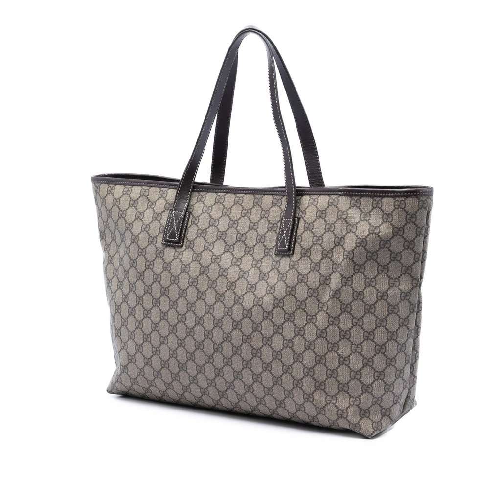 Gucci Large GG Supreme Tote Beige Very good condition - Back View