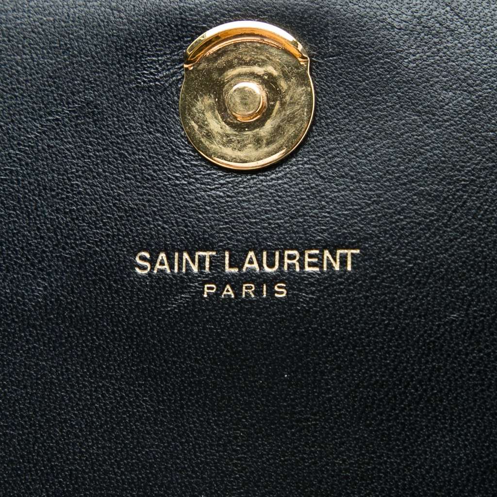 Saint Laurent Small Suede Monogram Kate Tassel Crossbody Black Leather Very good - Box View