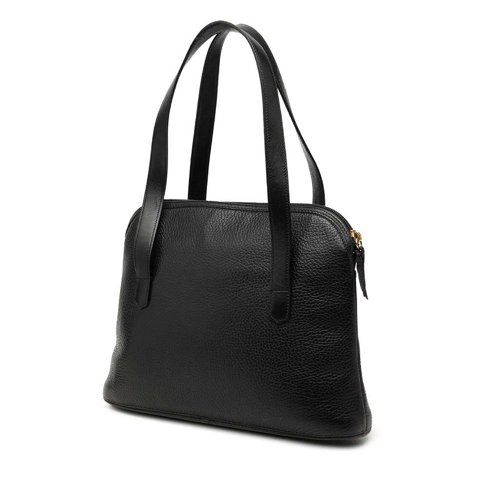 Dior Leather CD Logo Handbag Black Leather Very good condition - Back View