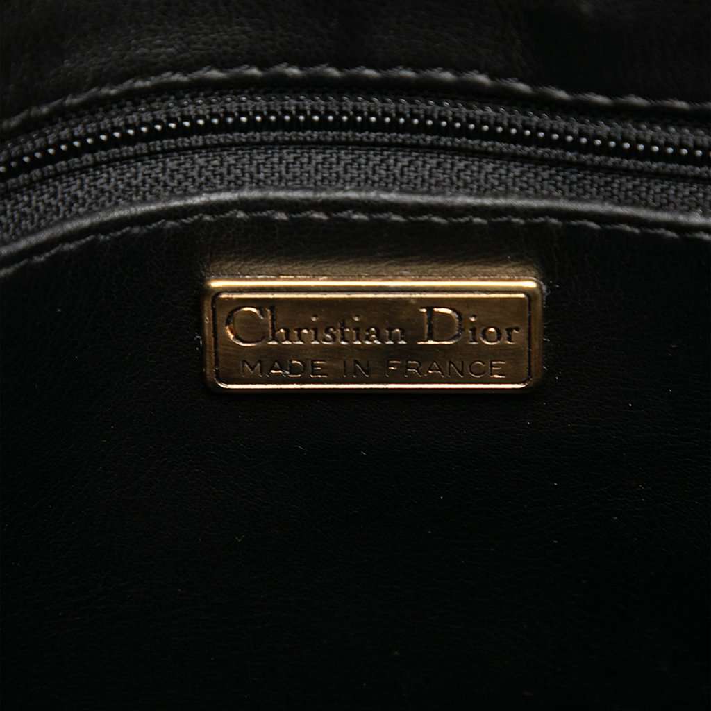 Dior Leather CD Logo Handbag Black Leather Very good condition - Box View