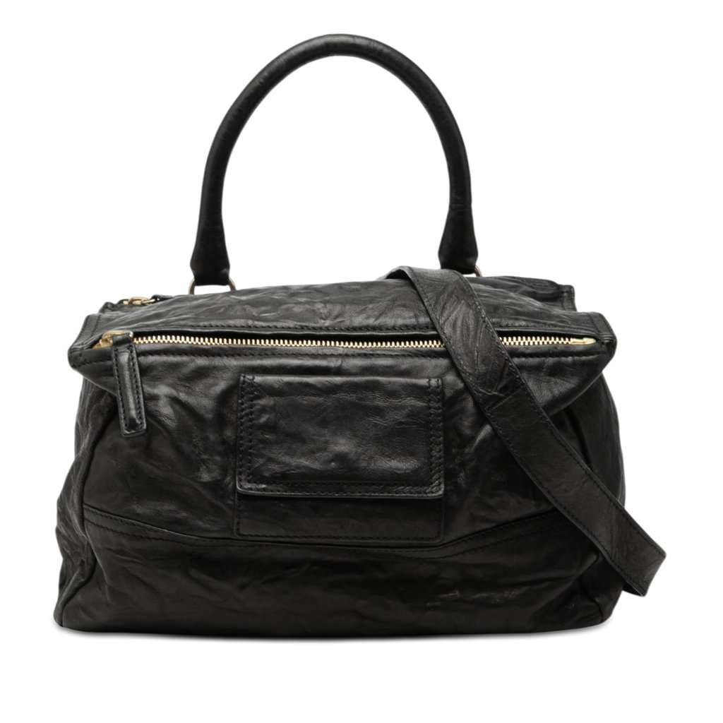 Givenchy Medium Leather Pandora Satchel Black Leather Very good condition - Front View
