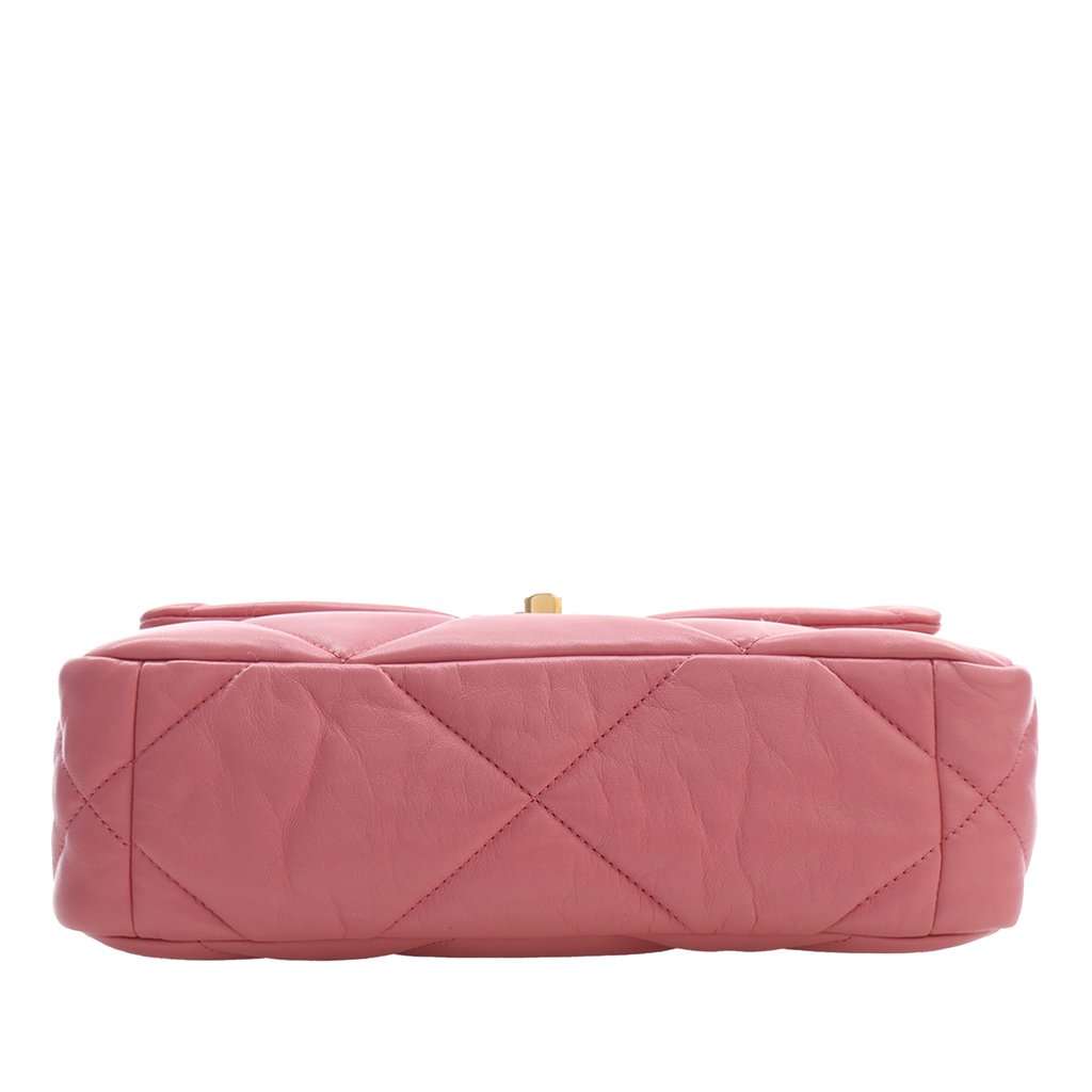 Chanel Medium Lambskin 19 Flap Pink Leather Very good - Box View