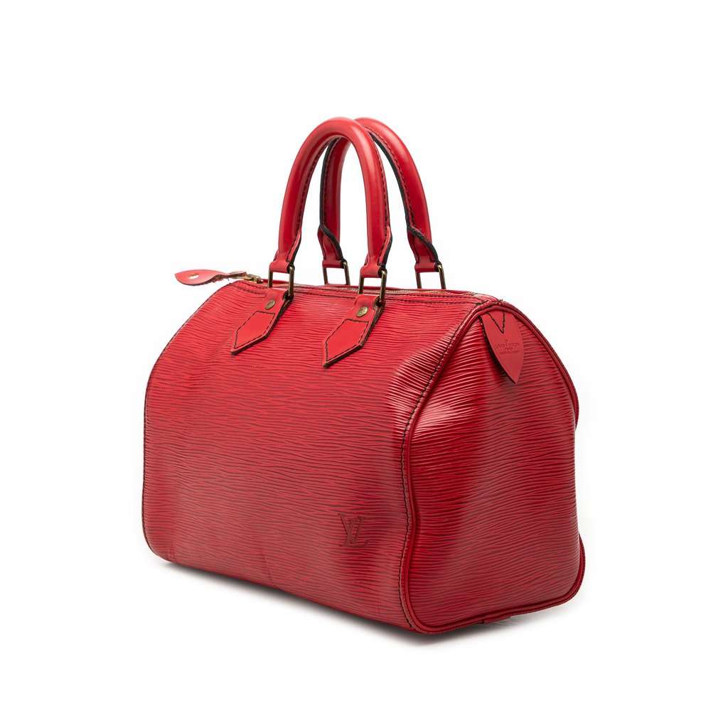 Louis Vuitton Epi Speedy 25 Red Leather Very good condition - Back View