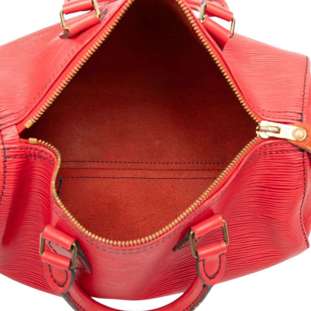 Louis Vuitton Epi Speedy 25 Red Leather Very good condition - Model View