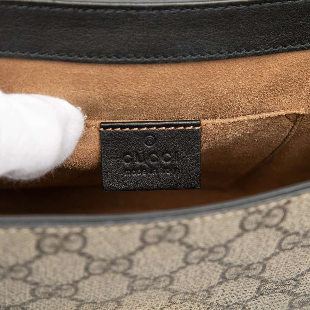 Gucci GG Supreme Web Padlock Crossbody Beige Very good - Box View