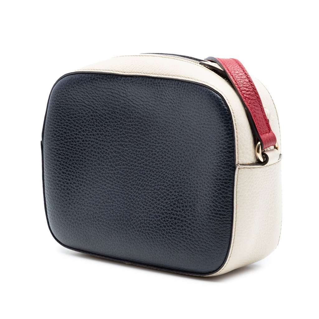 Gucci Small Tricolor Leather Soho Disco Crossbody Black Leather Very good condition - Back View