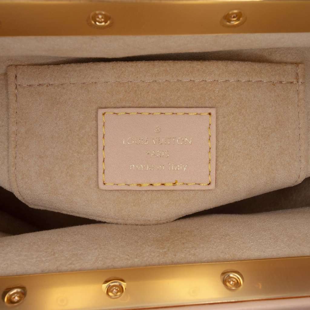 Louis Vuitton Monogram Clutch Top Handle Bag Brown Very good - Box View