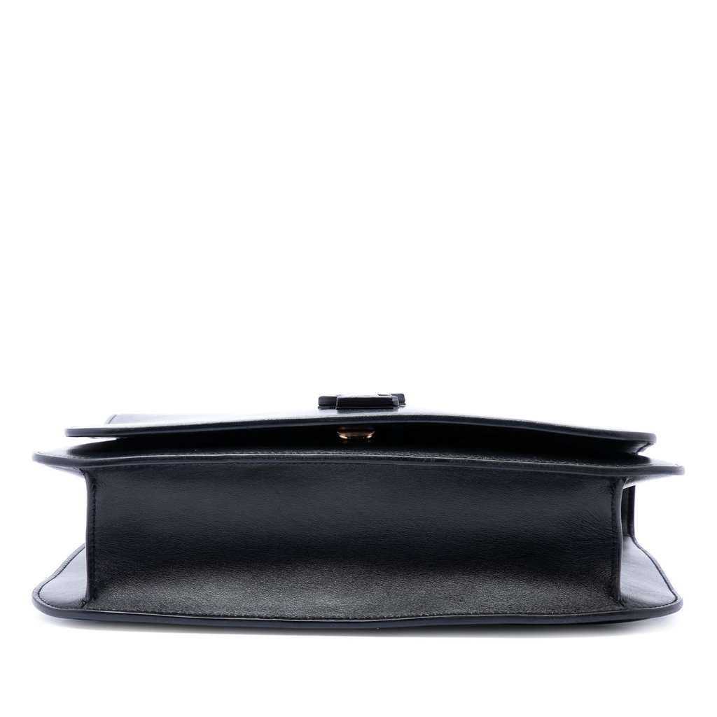 Saint Laurent Medium Smooth Calfskin Spontini Crossbody Black Leather Very good - Inside View