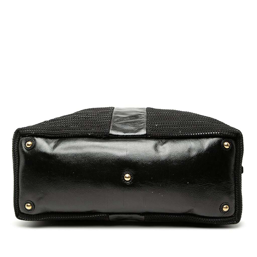 Saint Laurent Textured Fabric and Patent Easy Y Tote Black Very good condition - Inside View