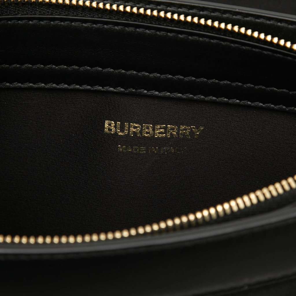 Burberry Canvas Olympia Fringe Clutch Black Very good condition - Box View