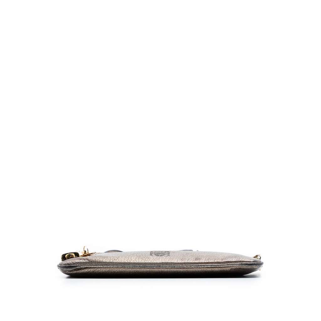 Loewe Metallic Leather Anagram Crossbody Gold Leather Very good condition - Inside View