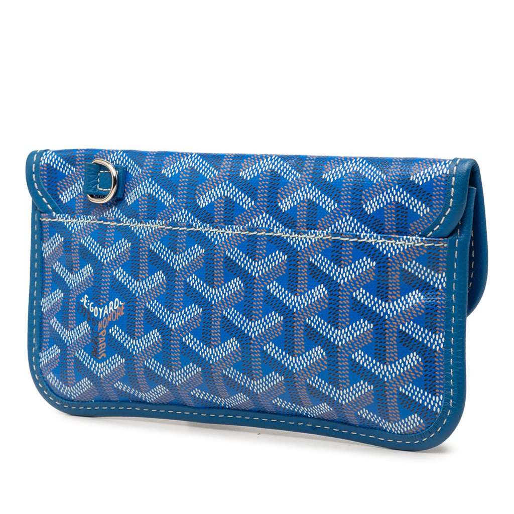 Goyard Goyardine Saint Louis Pouch Blue Very good condition - Back View