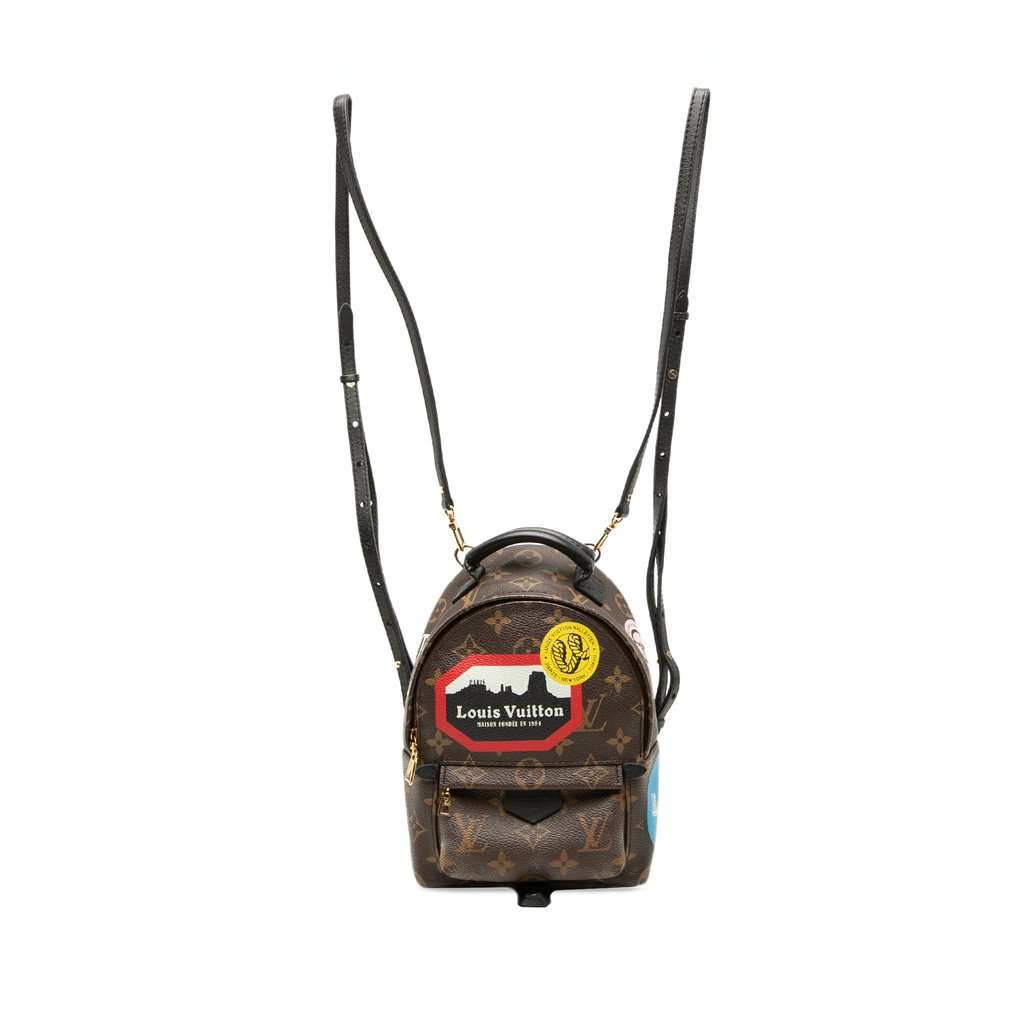 Louis Vuitton Monogram World Tour Mini Palm Springs Brown Very good - Front View