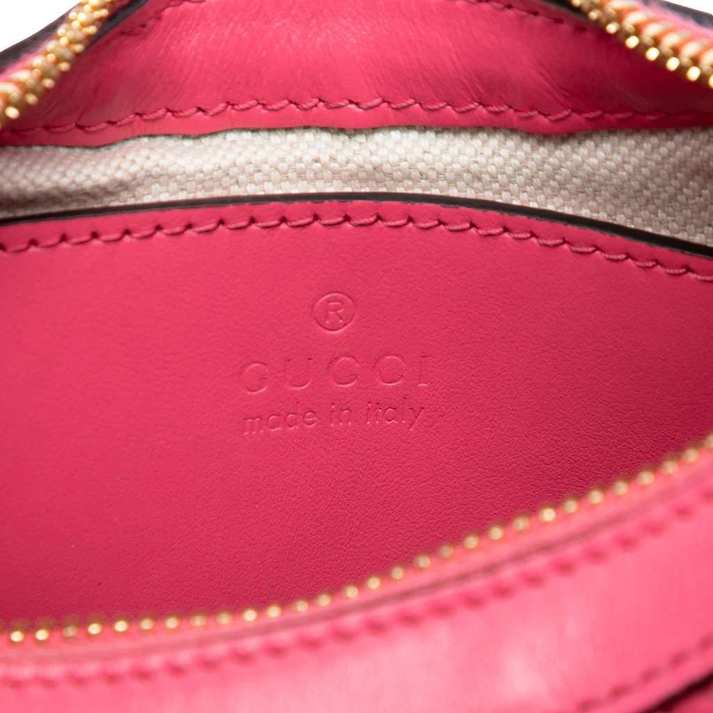 Gucci Mini GG Marmont Matelasse Calfskin Satchel Pink Leather Very good - Box View