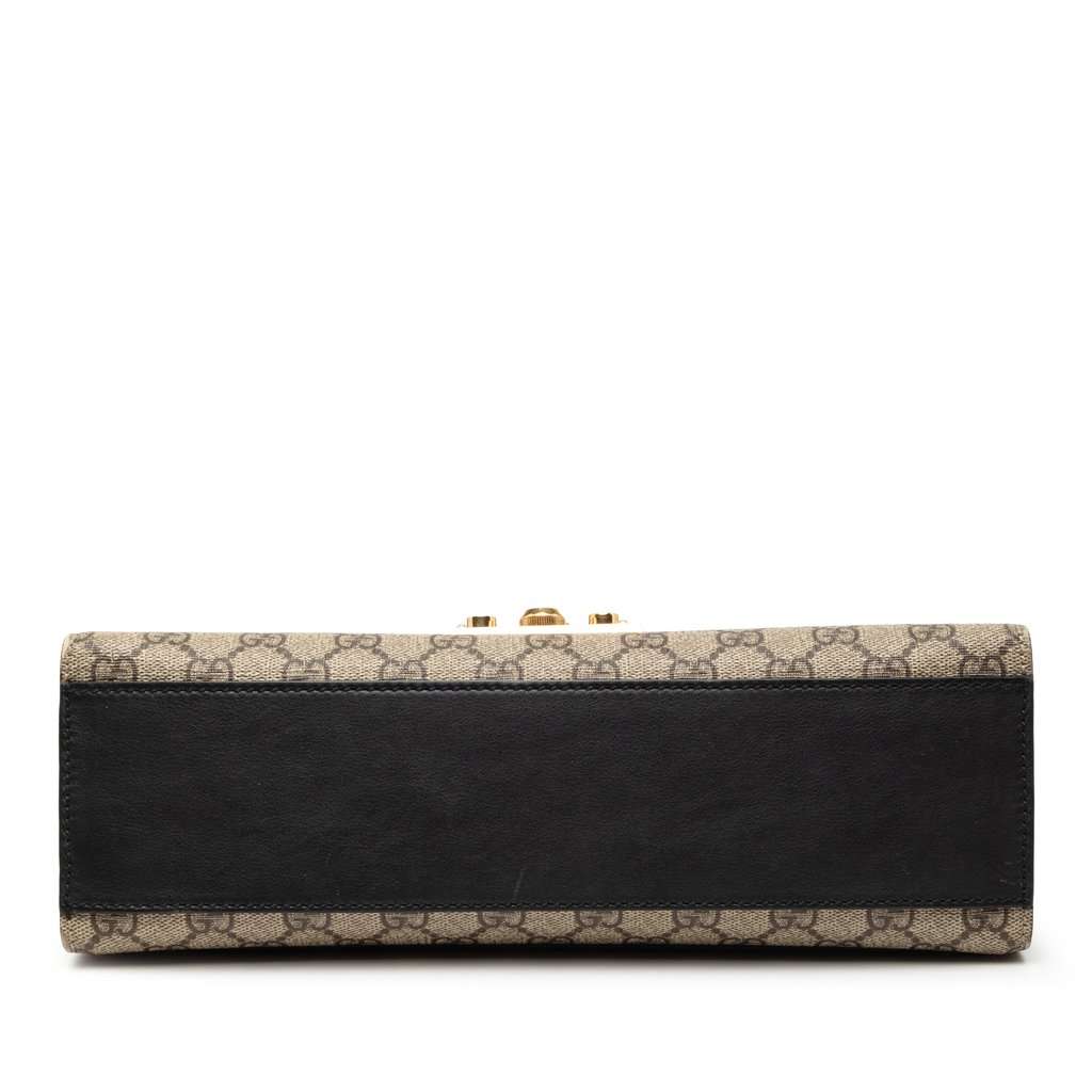 Gucci Medium GG Supreme Padlock Shoulder Bag Beige Very good condition - Inside View