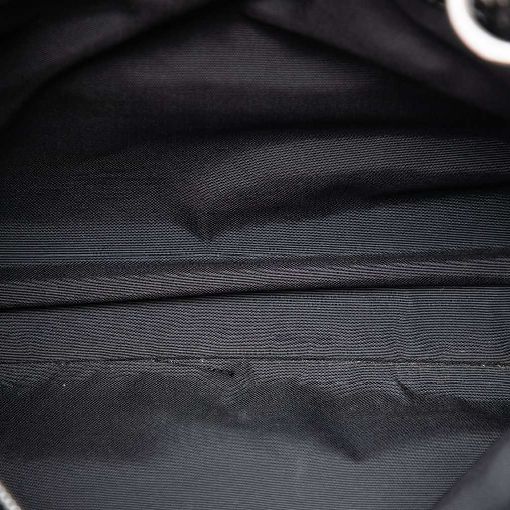 Dior Large Patent Cannage Lady Dior Soft Shopping Tote Black Leather Very good - Model View