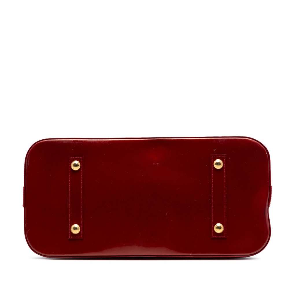 Louis Vuitton Monogram Vernis Alma GM Red Leather Very good condition - Inside View