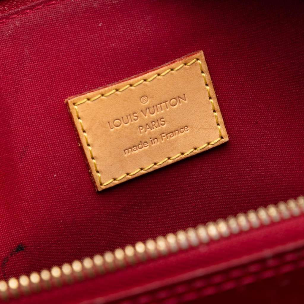 Louis Vuitton Monogram Vernis Alma GM Red Leather Very good condition - Box View