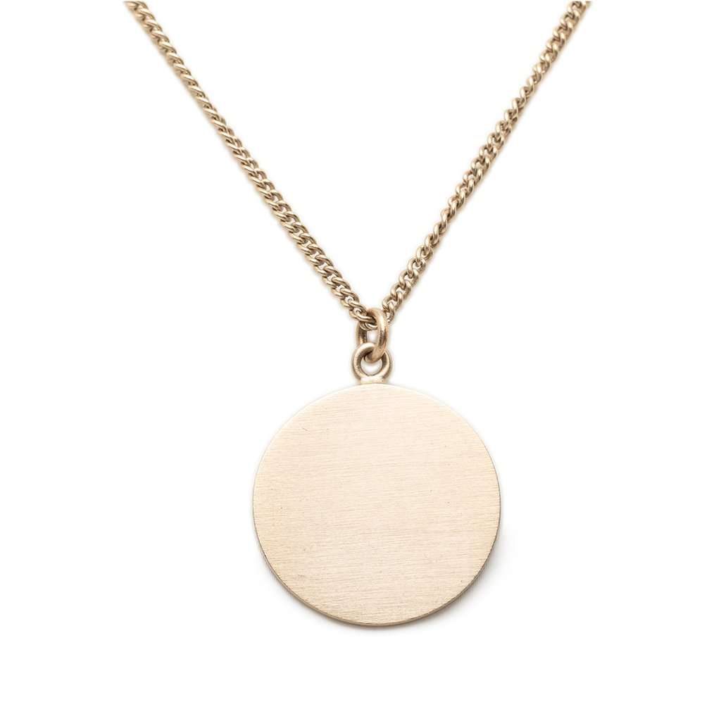 Chanel CC Gold Plated and Enamel Camellia Round Pendant Necklace Gold Metal Very good condition - Inside View