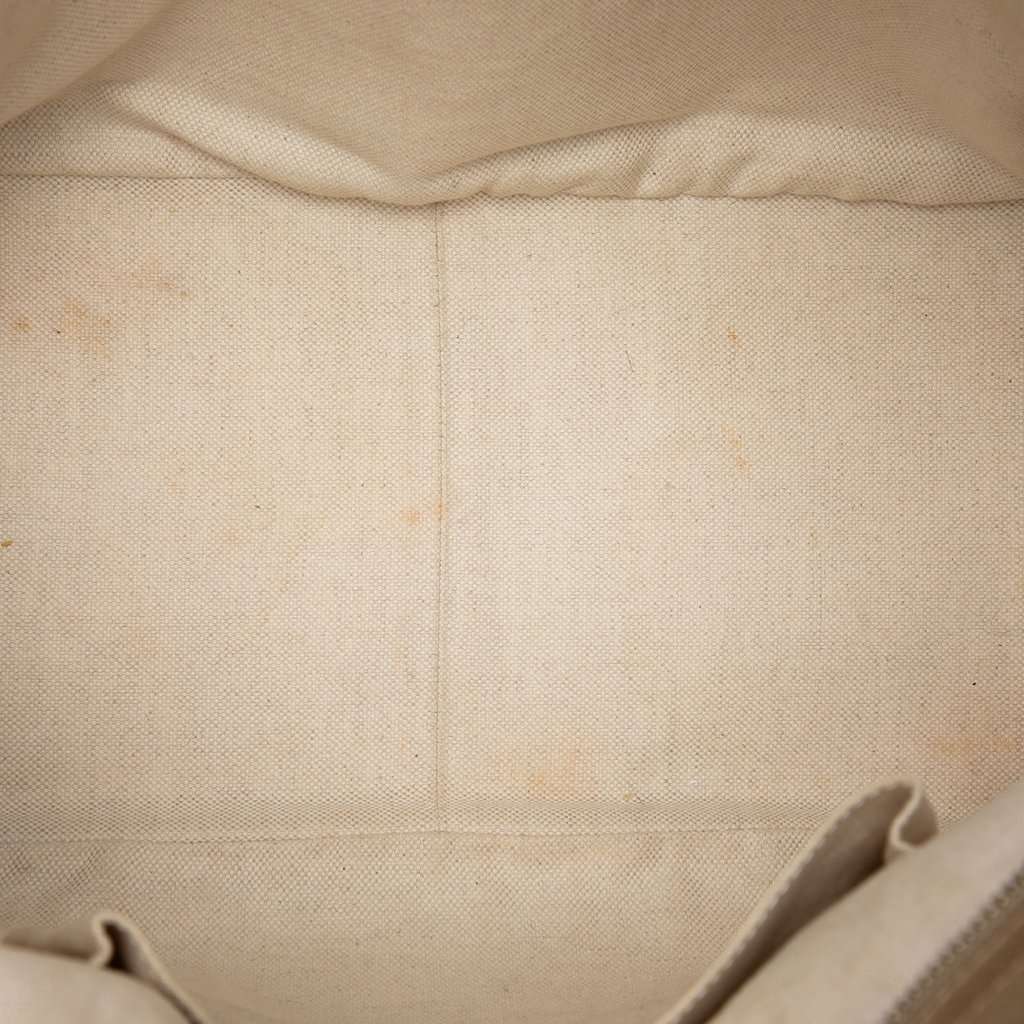 Gucci GG Canvas and Leather Bree Tote Beige Leather Very good condition - Model View