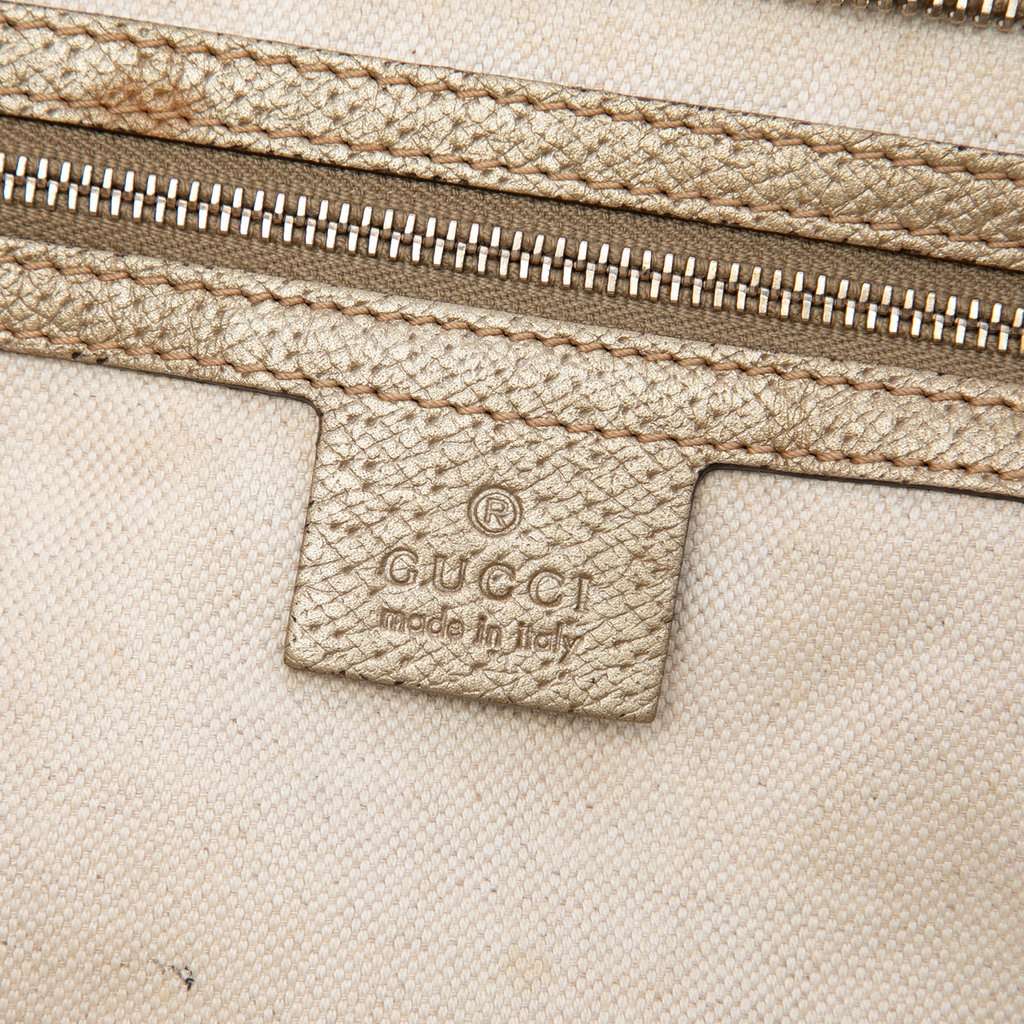 Gucci GG Canvas and Leather Bree Tote Beige Leather Very good condition - Box View